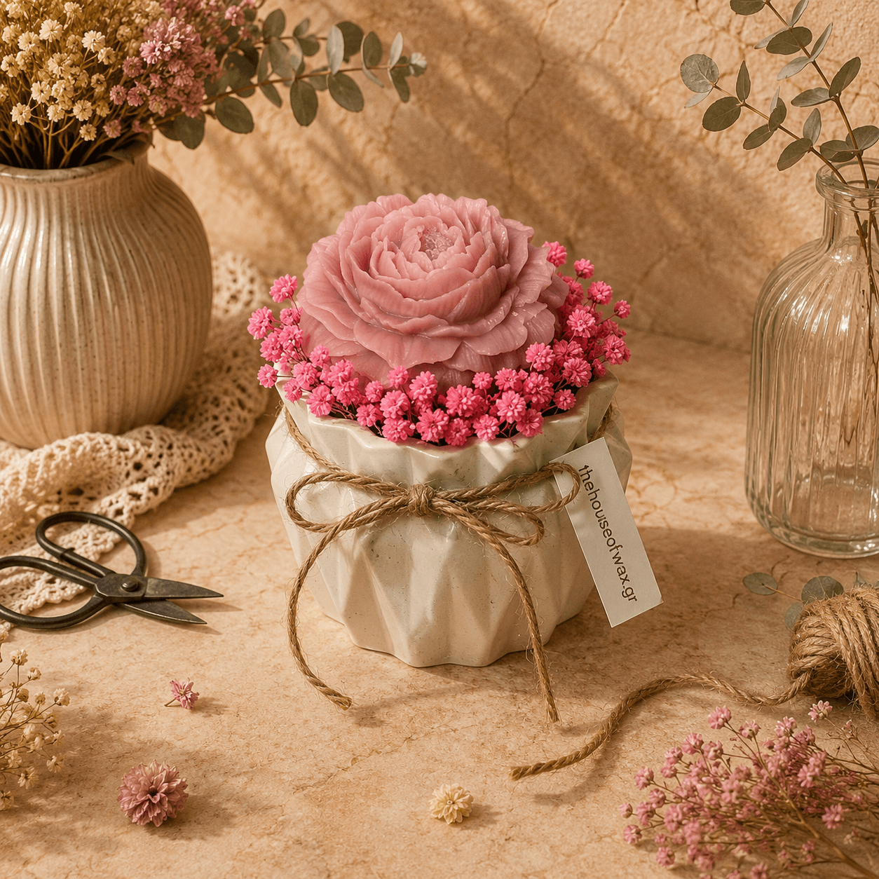 Dust pink peony